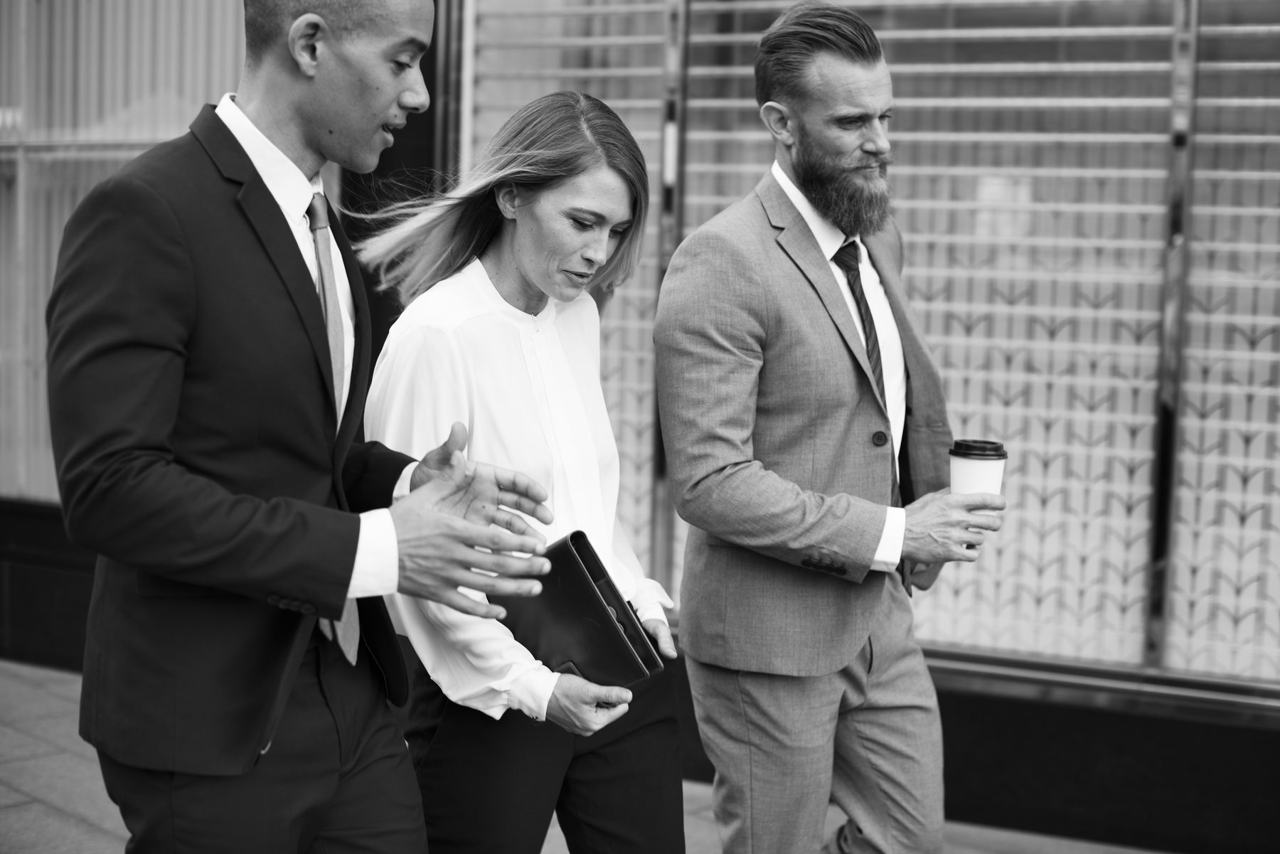 Business-Team unterwegs